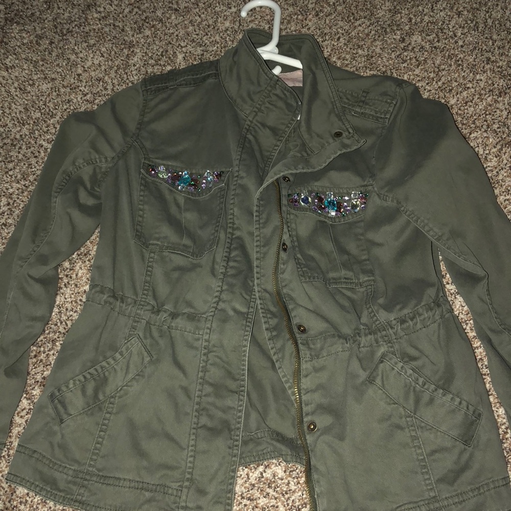Jeweled Cargo Jacket